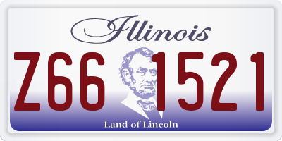 IL license plate Z661521