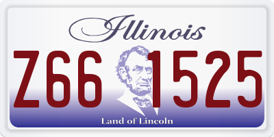 IL license plate Z661525