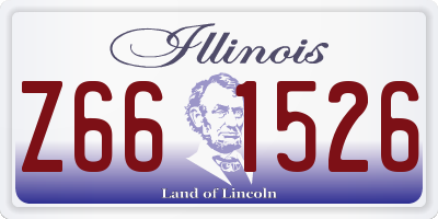 IL license plate Z661526