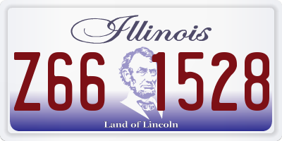 IL license plate Z661528