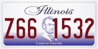 IL license plate Z661532