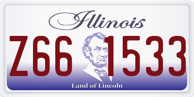IL license plate Z661533