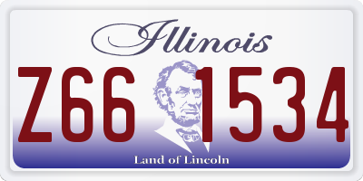 IL license plate Z661534