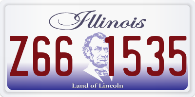 IL license plate Z661535