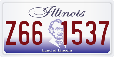 IL license plate Z661537