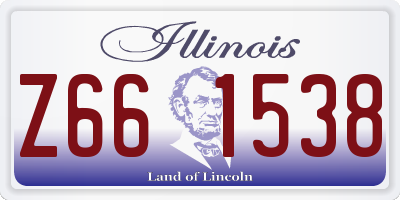 IL license plate Z661538