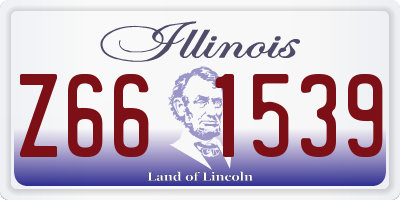 IL license plate Z661539