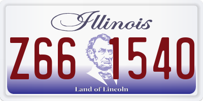 IL license plate Z661540