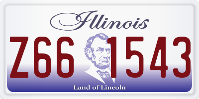 IL license plate Z661543
