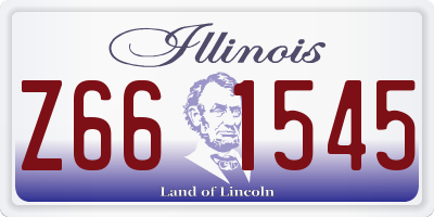 IL license plate Z661545