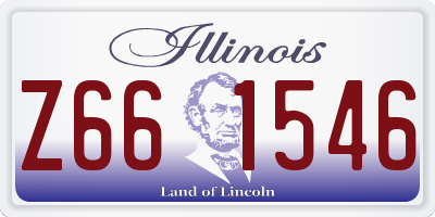 IL license plate Z661546