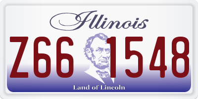 IL license plate Z661548