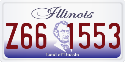IL license plate Z661553