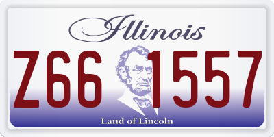 IL license plate Z661557