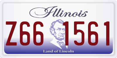 IL license plate Z661561