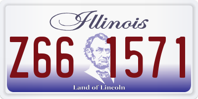 IL license plate Z661571