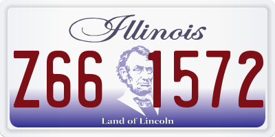 IL license plate Z661572