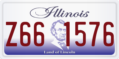 IL license plate Z661576