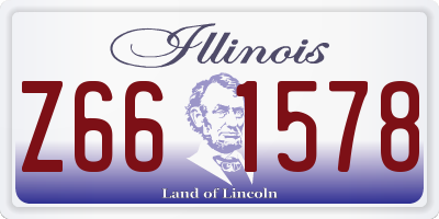 IL license plate Z661578