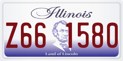 IL license plate Z661580