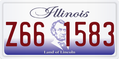 IL license plate Z661583