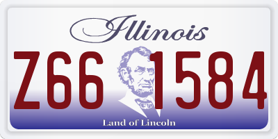 IL license plate Z661584