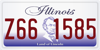 IL license plate Z661585