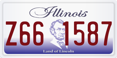 IL license plate Z661587