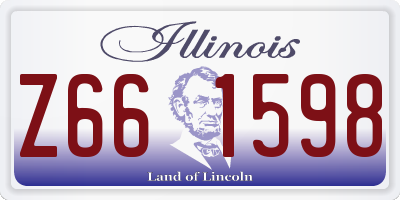 IL license plate Z661598