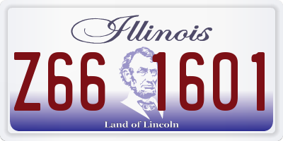 IL license plate Z661601