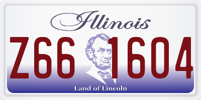 IL license plate Z661604