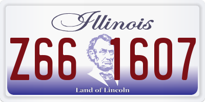 IL license plate Z661607