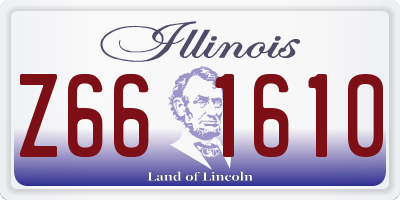 IL license plate Z661610
