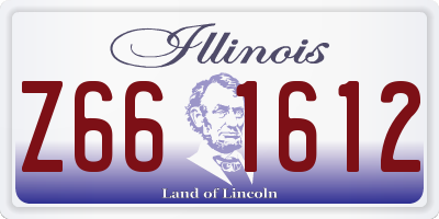 IL license plate Z661612