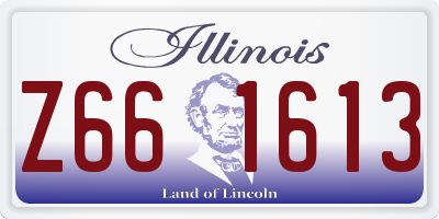 IL license plate Z661613