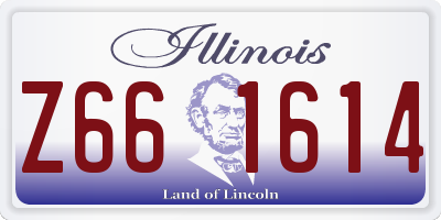 IL license plate Z661614