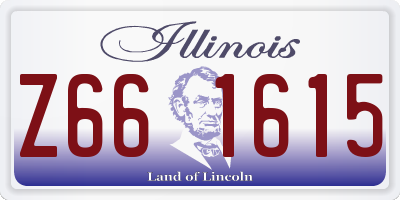 IL license plate Z661615