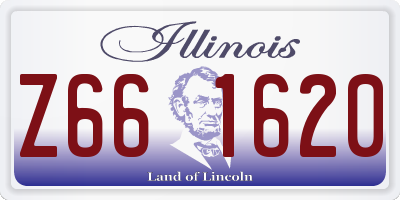 IL license plate Z661620
