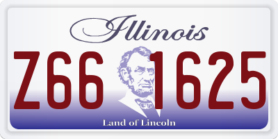 IL license plate Z661625