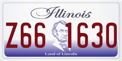 IL license plate Z661630