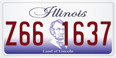 IL license plate Z661637