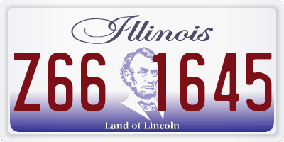 IL license plate Z661645