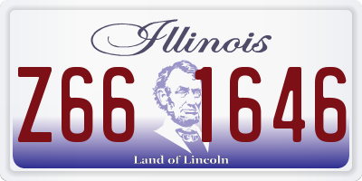 IL license plate Z661646