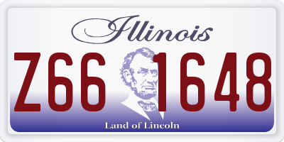 IL license plate Z661648