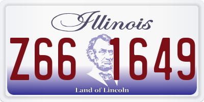 IL license plate Z661649