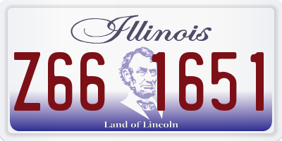 IL license plate Z661651
