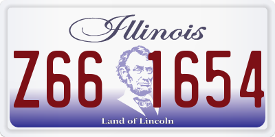 IL license plate Z661654