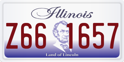 IL license plate Z661657