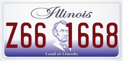 IL license plate Z661668