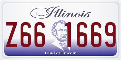 IL license plate Z661669